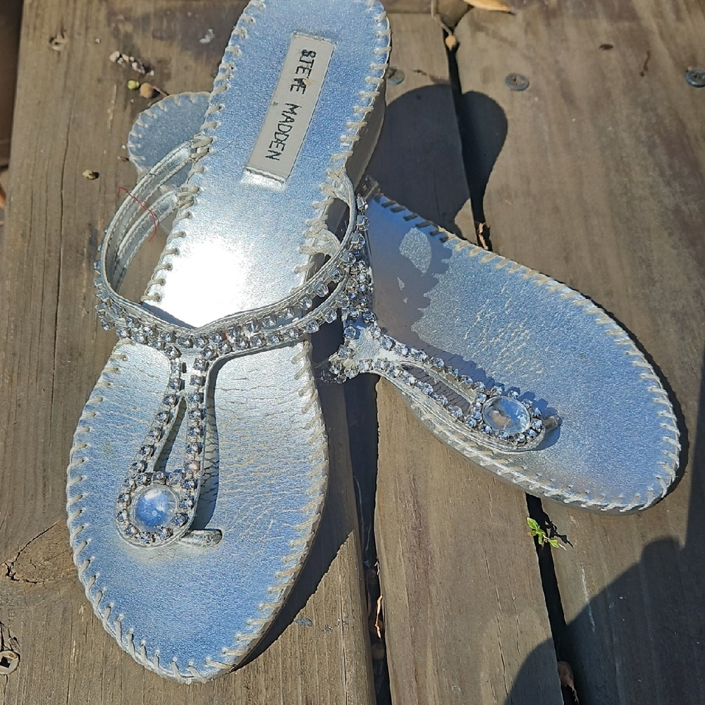 Steve Madden Radiant Silver Sandals